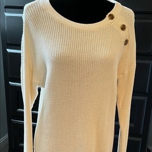Loft cream sweater.